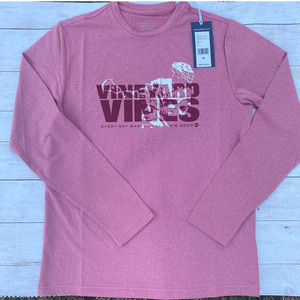 Vineyard Vines Boys' Drive The Net Lacrosse Long-Sleeve Performance Shirt(M)